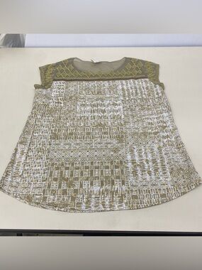 BROWN PATTERNED TANKTOP